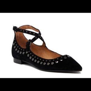 Frye Sienna Stud Crisscross Flat 8